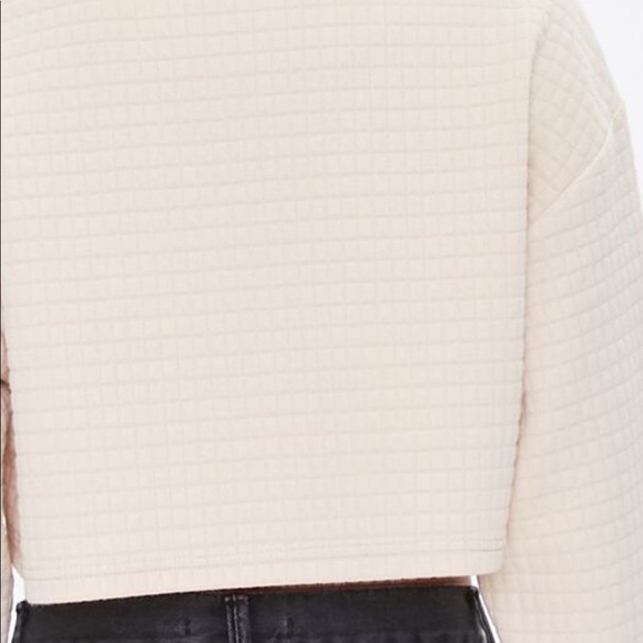 Forever21 Cropped Polo Sweater - Picture 3 of 8